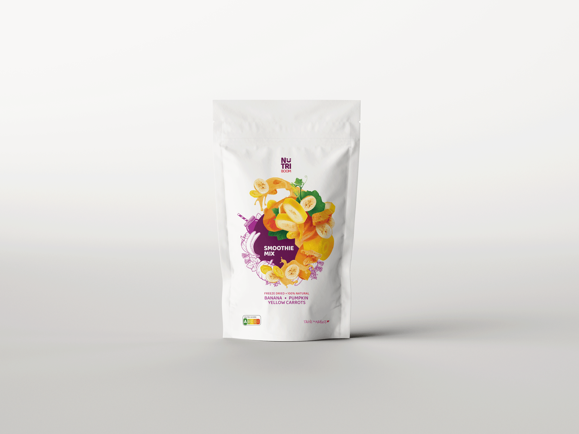 Glory smuuti Blend – banaanid, kõrvitsad, kollased porgandid