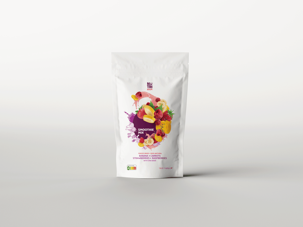 Shape Up smuuti Blend – banaanid, vaarikad, porgandid, maasikad